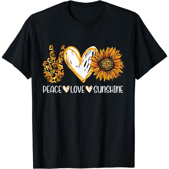 Sunflower Peace Love Sunshine Sunflower Lover For Men Women T-Shirt