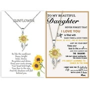 Sunflower Pendant Necklace for Women Hypoallergenic Jewelry Gifts Bestfriend Girls