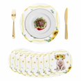 thumbnail image 1 of Sunflower Pig Round 13 Inch Placemats Set of 8, Summer Eucalyptus Yellow Lace HeatResistant Non Slip Place Mats for Dining Table, Wipeable Braided Kitchen Table Mats for Housewarming, 1 of 9