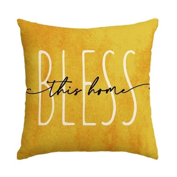 Sunflower Pillow Cover, Yellow Throw Pillow Cover 18x18 Farmhouse Sunflower Decor for Home Outdoor Sofa Couch, Fall Flower Pillow Case