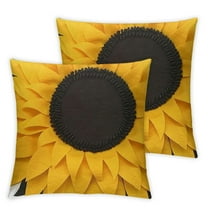 Sunflower Pillows, Handmade Accent Decorative Flower Shaped Throw Pillow for Liiving Room, Couch & Bed, Gift for Women, Sunny, Yellow