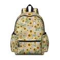 thumbnail image 1 of Sunflower Pink Pattern Cute School Backpack with Padded Back and Adjustable Shoulder Straps 13.4"x11"x4.7", 1 of 5