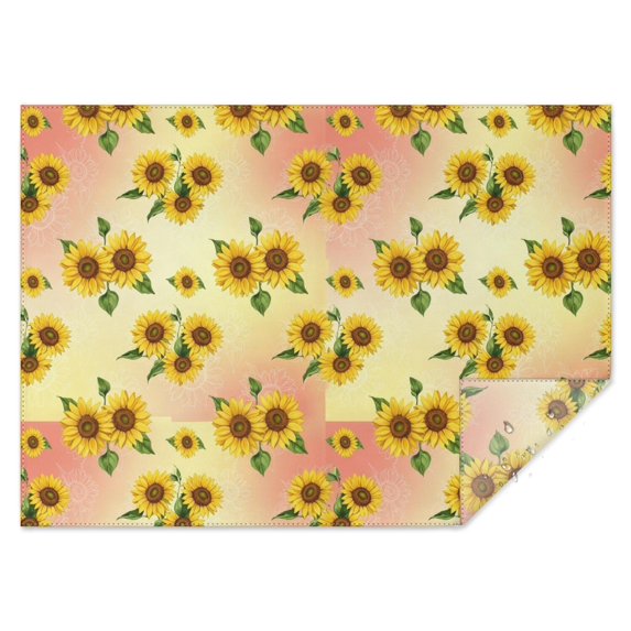 Sunflower Pink Pattern Waterproof Tablecloth, Rectangular Restaurant Table Linen Oil Repellent Gift Ideas for Home Restaurant,60"x84"