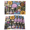 thumbnail image 1 of Sunflower Placemats Set of 6, Colorful Flowers Summer Botanical Placemats for Dining Table, Place Mats for Kitchen Tabletop, Waterproof Wipeable Dining Table Mats Set, 1 of 9
