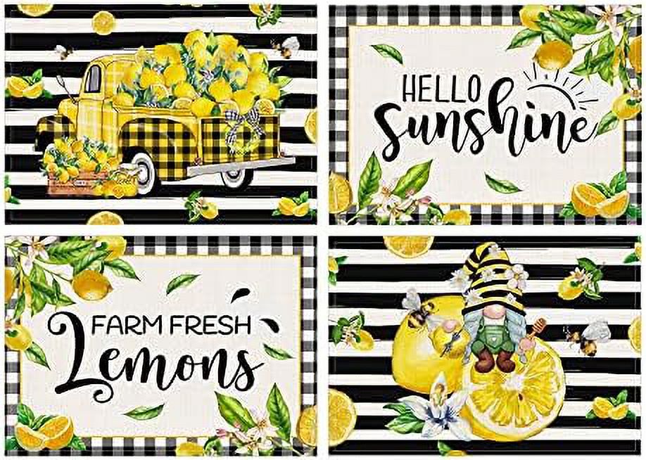 Sunflower PlacematsSunflower Placemats Set of 6Sunshine Place Mats