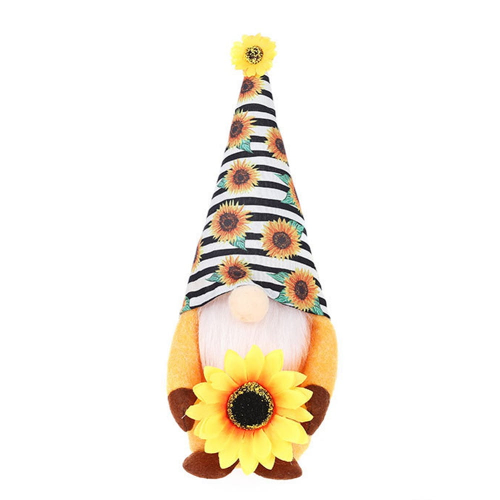 Sunflower Plush Gnome, Fall Gnome Doll Scandinavian Tomte Nisse Swedish