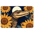 thumbnail image 1 of Sunflower Polyester Non-Slip Machine Washable Bath Rug Outdoor Carpet Bath Rugs, 1 of 6