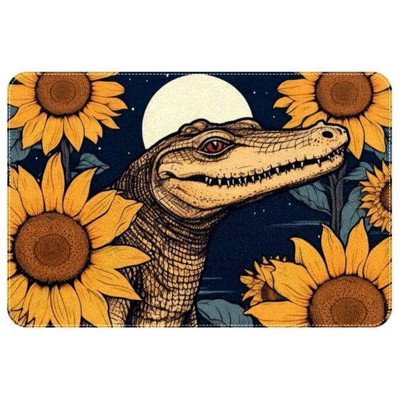 Sunflower Polyester Non-Slip Machine Washable Bath Rug Outdoor Carpet Bath Rugs