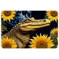 thumbnail image 1 of Sunflower Polyester Non-Slip Machine Washable Bath Rugs Door Rugs Floor Mat, 1 of 6