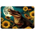 thumbnail image 1 of Sunflower Polyester Non-Slip Machine Washable Floor Carpet Chair Mat Floor Rug, 1 of 6