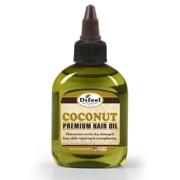 Difeel Premium Natural Hair Oil - Coconut Oil 2.5 oz.