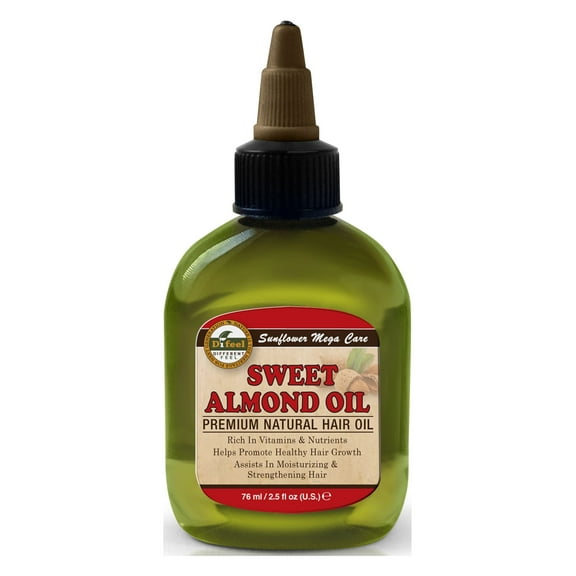 Sunflower Premium Mega Hair Oil, Sweet Almond, 2.5 Oz