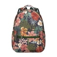 thumbnail image 1 of "Sunflower Print College Backpack for Women - Charming Wildflower Pattern School Bag, Large Capacity Bookbag with Padded Shoulder Straps", 1 of 6