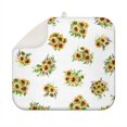 thumbnail image 1 of Sunflower Print Kitchen Sink Drying Mat, Foldable 16x18 Inch Microfiber Pad, Absorbent Counter Rack Mat for Dish Draining, 1 of 7