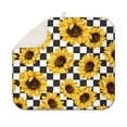 thumbnail image 1 of Sunflower Print Microfiber Dish Rack Pad, Foldable Kitchen Mat for Drying, Absorbent Countertop Design, 16x18 Inch Size, 1 of 7