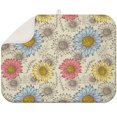 thumbnail image 1 of Sunflower Print Microfiber Drying Mat for Kitchen Sink, 18x24 Inch Counter Pad, Foldable Floral Rack Mat for Dishes or Glasses, 1 of 5