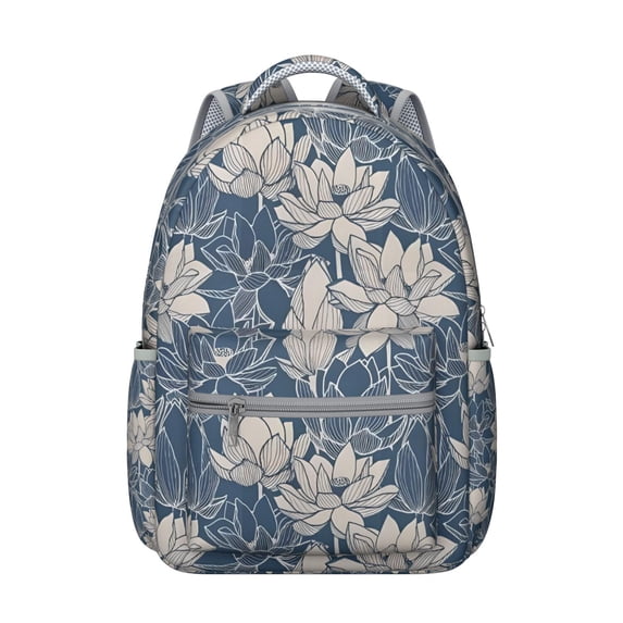 "Sunflower Print Mini Backpack for School - Compact Flowers Design Bookbag with Wristlet Strap, Cute Floral Backpack for Essential Carry"