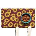 thumbnail image 1 of Sunflower Print Pet Feeding Mat, Durable Waterproof Absorbent Non-Slip Dog Food Mat Quick Dry, 1 of 3