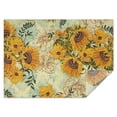 thumbnail image 1 of Sunflower Rectangle Tablecloth 60"x84",Waterproof Polyester Rectangle Table Cloth, Wipeable Spillproof Polyester Tablecloth for Dining, Camping, Indoor and Outdoor, 1 of 5