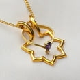 thumbnail image 1 of Sunflower Ring Holder Necklace Thick Chain Options Ring Size For Gift valentine Gift Engagement Ring Keeper Wedding Ring Holder, 1 of 6