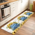 thumbnail image 1 of Sunflower Runner Rug 2x6 FT, Non Slip Hallway Carpet, Watercolor Summer Floral Botanical Truck Washable Soft Floor Carpet Throw Runner Carpet Long Rug for Entryway Kitchen Bedside Sliding Door, 1 of 9