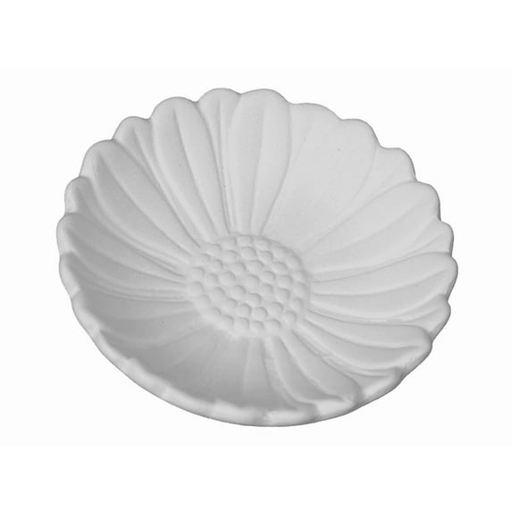 Sunflower Sauce Dish 3 ⅜" Dia x ⅞" H Paint Your Own Pottery Ceramic Bisque, Ready To Paint, Craft Kit
