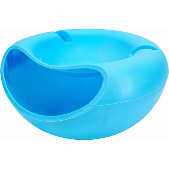 Sunflower Seed Bowl, Snacks Storage Box with Shell Holder & Cellphone Slot, Double Layer Nut Dry Fruit Serving, Multi-Function Pistachio Peanut Spit Cup Creative Gift for Lazy People Couch Potatoes