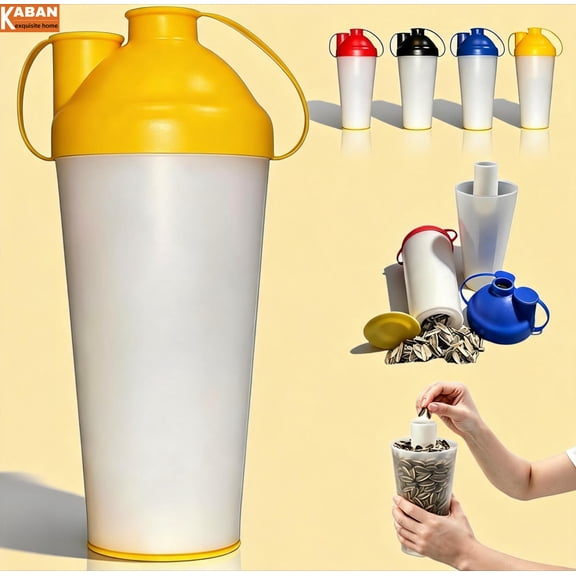Sunflower Seed Snack Cup, Multi-Functional Storage Container, Portable and Mess-Proof for Public Places