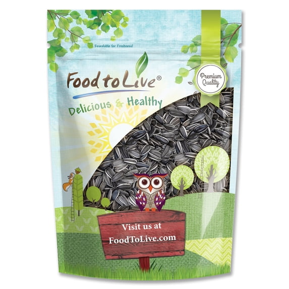 Sunflower Seeds, 2.5 Pounds – In shell, Raw, Vegan, Bulk