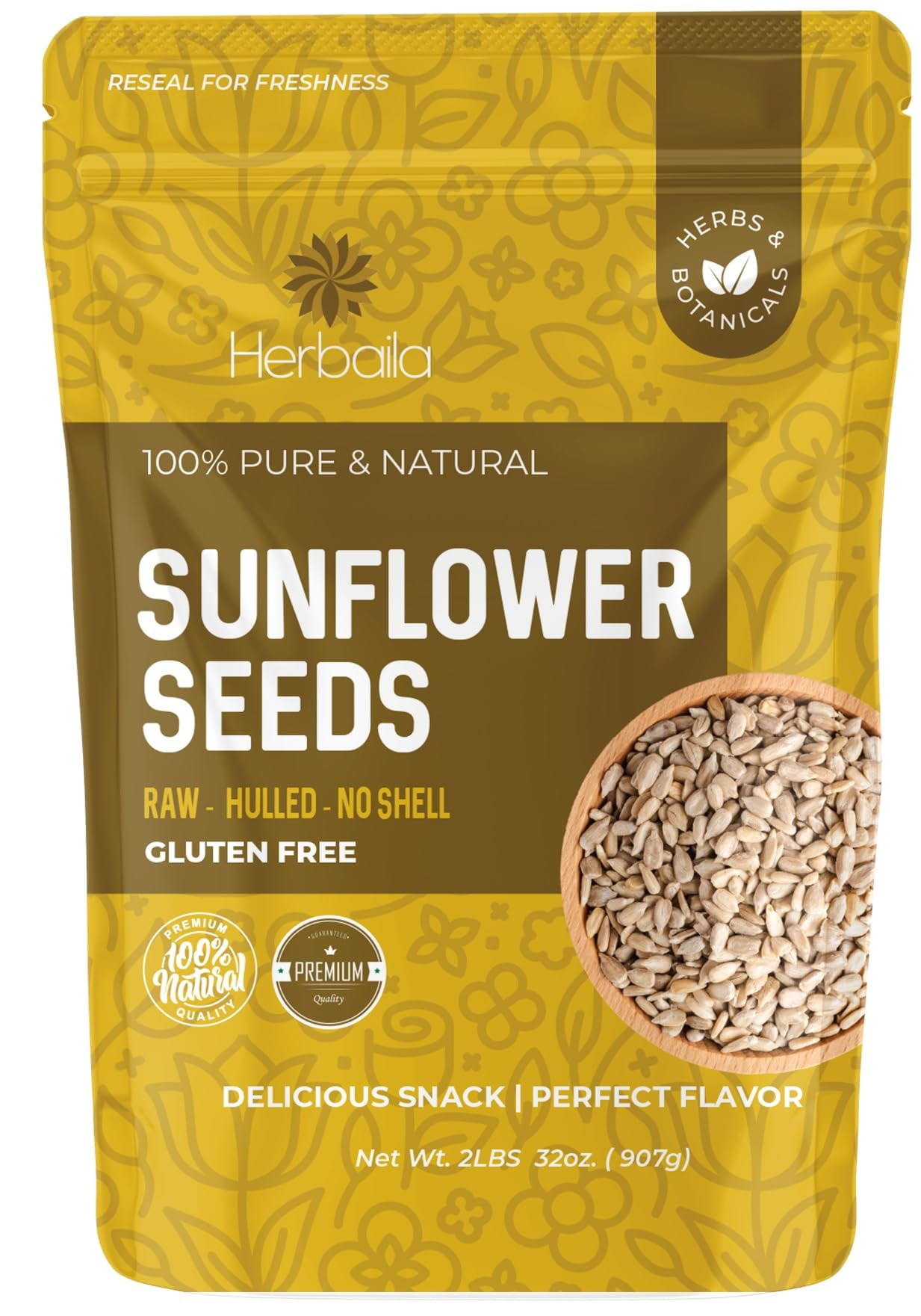Sunflower Seeds Raw 2lbs â€“ Unsalted Sunflower Seeds to Eat Shelled