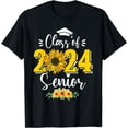 thumbnail image 1 of Sunflower Senior Mom 24 Graduation Senior 24 Class Of 2024 T-Shirt, 1 of 4