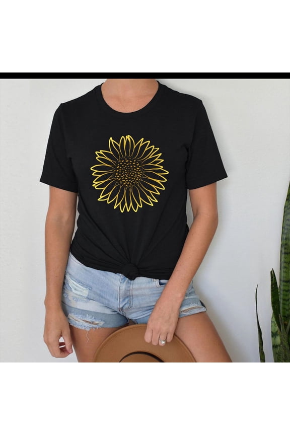 Sunflower Shirt, Sunflower Shirt For Women, Floral Tee Shirt, Flower Shirt, Garden Shirt, Fall Girls Shirt, Sunflower Tee All Size S-5Xl