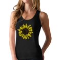 thumbnail image 1 of Sunflower Shirt for Women Girls Summer Graphic Tee Cute Racerback Tank Top Small Black, 1 of 5