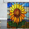 thumbnail image 1 of Sunflower Shower Curtain for Bathroom Watercolor Sunflower Shower Curtain Washable Waterproof Polyester for Bathroom Sunflower Decor Bathtub with 12 Hooks 72x72 Sunflower Gifts for Kids Adults, 1 of 6
