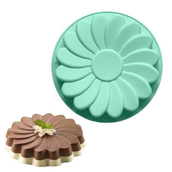 Sunflower Silicone Mold for Baking & Crafts - Large 3D Floral Fondant, Jello, Bread, Chocolate, Candle & Soap Making - Reusable Baking Pan