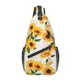 thumbnail image 1 of Sunflower Sling Bag Backpack Unisex Crossbody Shoulder Daypack Chest Bag For Women Men Hiking Travel Sport, 1 of 9