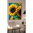 thumbnail image 1 of Sunflower Smile - Blooming Sunflower Canvas Wall Art, 1 of 2