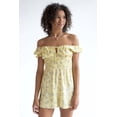 thumbnail image 1 of Ragstock Sunflower Smocked Waist Romper, 1 of 4