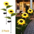 thumbnail image 1 of Sunflower Solar Lights Outdoor Garden Lights VIIWII 2 Pack LED Outside Lights for Lawn Yard Pathway, 1 of 7