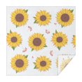 thumbnail image 1 of Sunflower Square Tablecloth 42x42in(107x107cm) – Waterproof Polyester Printed Table Cover, Wrinkle Resistant & Washable for Kitchen Dining Picnic Party Decor, 1 of 6