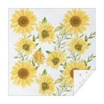 thumbnail image 1 of Sunflower Square Tablecloth 42x42in(107x107cm) – Waterproof Polyester Printed Table Cover, Wrinkle Resistant & Washable for Kitchen Dining Picnic Party Decor, 1 of 6