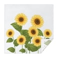 thumbnail image 1 of Sunflower Square Tablecloth 42x42in(107x107cm) – Waterproof Polyester Printed Table Cover, Wrinkle Resistant & Washable for Kitchen Dining Picnic Party Decor, 1 of 6