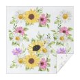 thumbnail image 1 of Sunflower Square Tablecloth 60x60in(152x152cm) – Waterproof Polyester Printed Table Cover, Wrinkle Resistant & Washable for Kitchen Dining Picnic Party Decor, 1 of 6