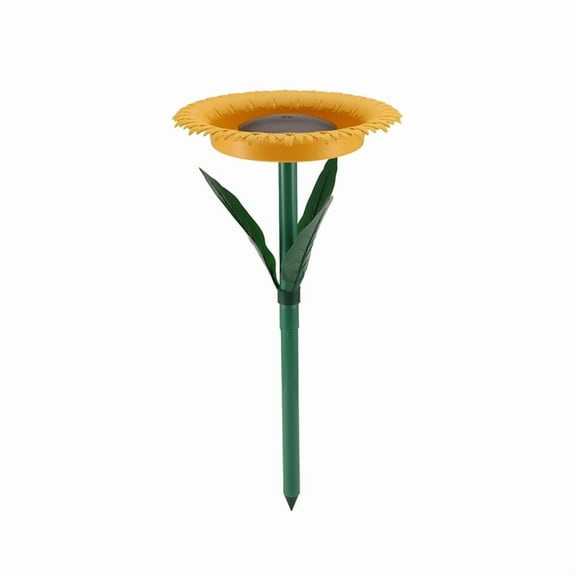 Sunflower Standing Bird Feeder Outdoor Bird Bath Feeder Bowl Outdoor Garden Decor Stake Wild Bird Watcher Gifts