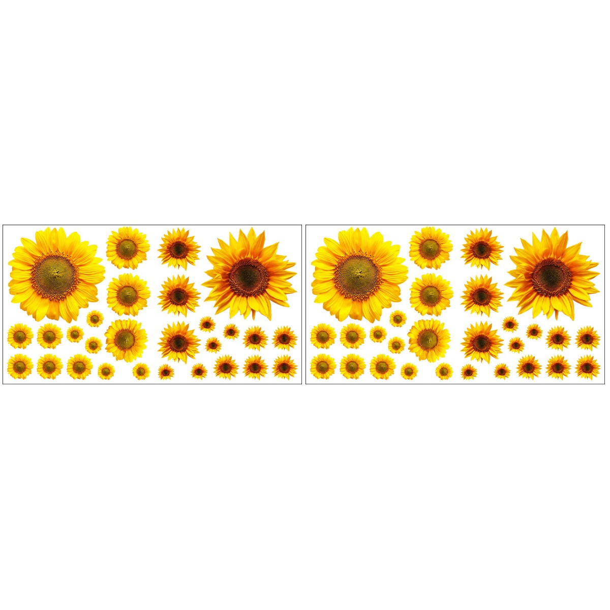 Sunflower Stickers Sunflowers Wall Decal Waterproof Floral Wallpaper