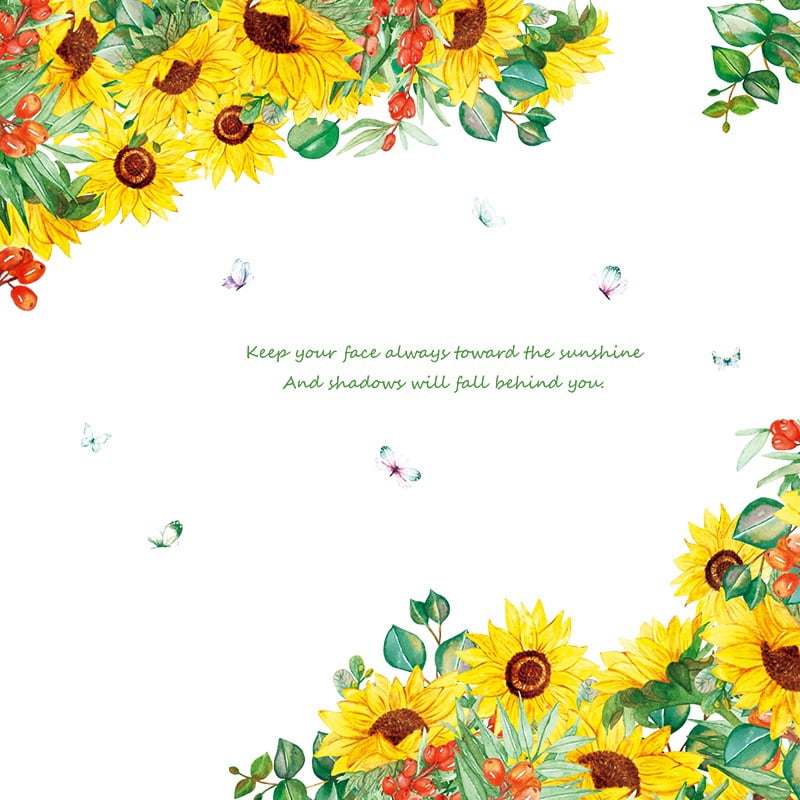 Sunflower Stickers - Vibrant Floral Decals for Scrapbooking, Journaling, and Home Decor