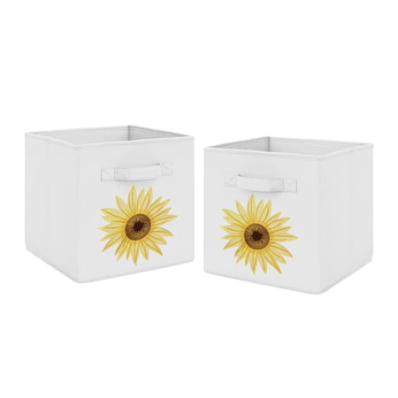 Sunflower Storage Fabric Bin by Sweet Jojo Designs