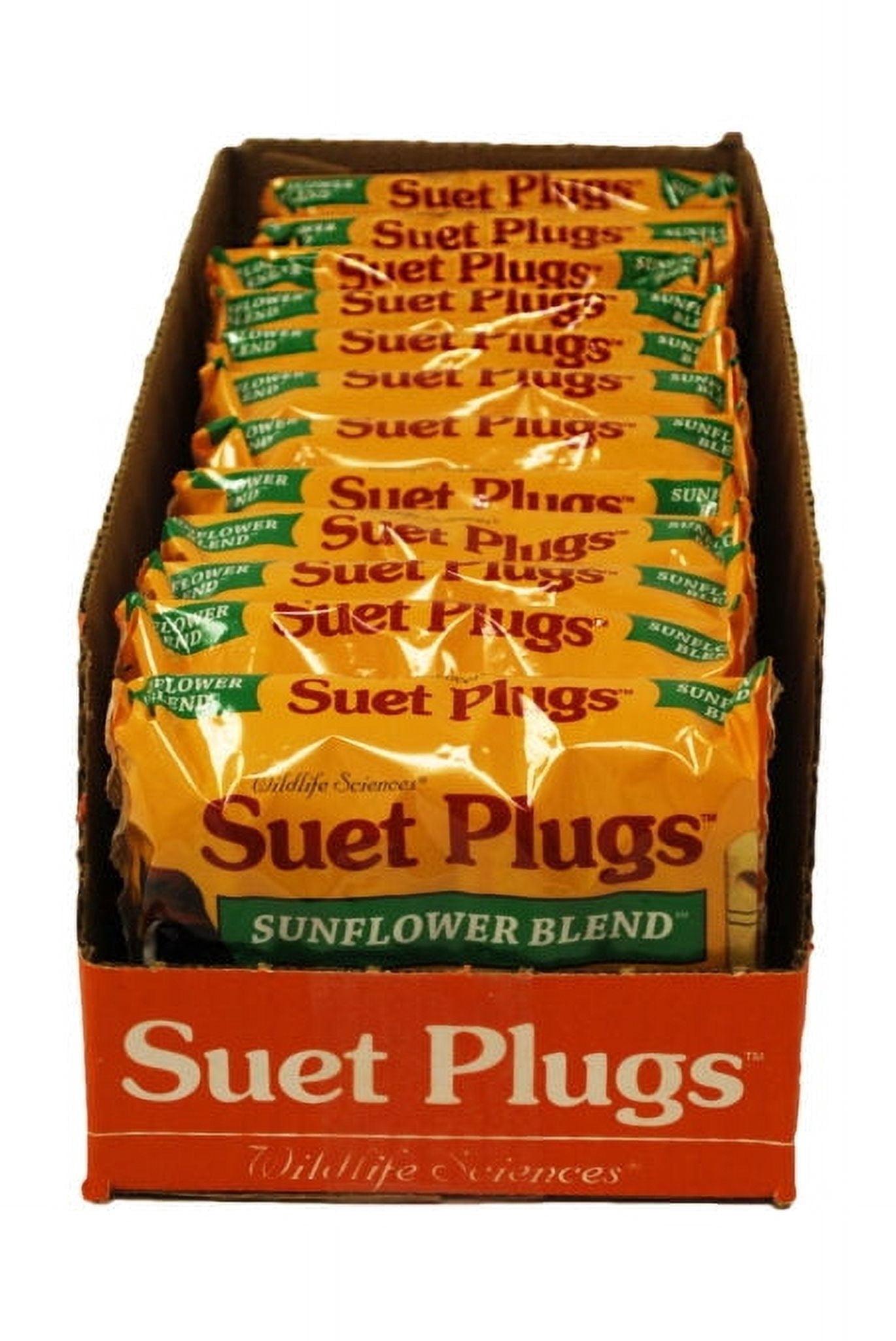Wildlife Sciences Sunflower Suet Plugs 12 oz | Case of 12