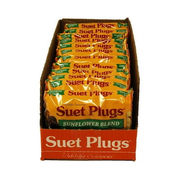 Wildlife Sciences Sunflower Suet Plugs 12 oz | Case of 12