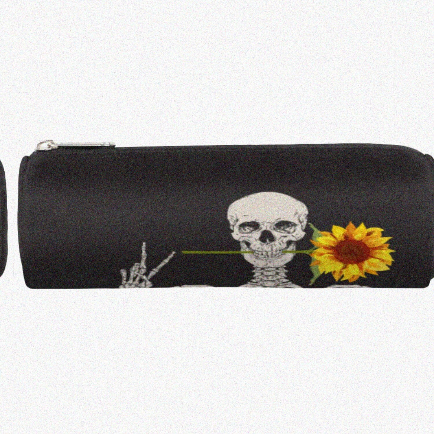 Sunflower Sugar Skull Pencil Pouch Floral Stationery Bag for Kids Teens and Office Use Makeup School Supplies Organizer Walmart